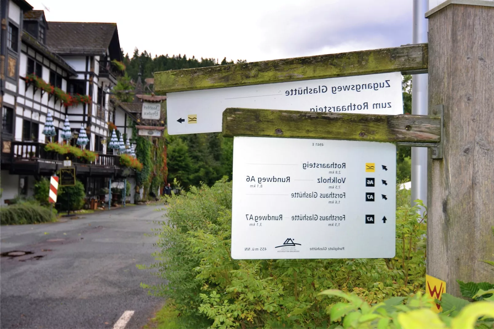 Waldhäuschen-Gebieden zomer 1km