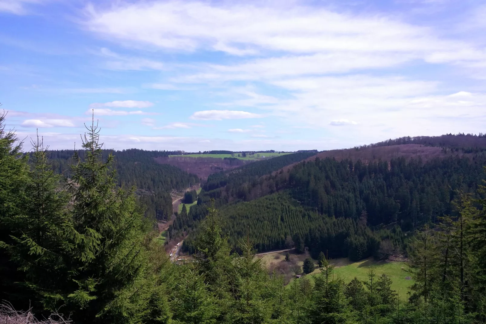 Waldhäuschen-Gebieden zomer 1km