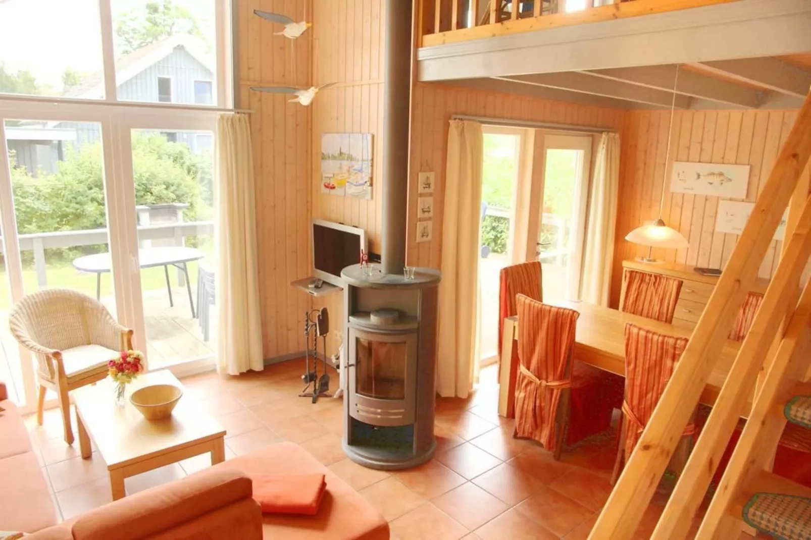 Ferienhaus Seeschwalbe-Classic 90 qm 96-Woonkamer