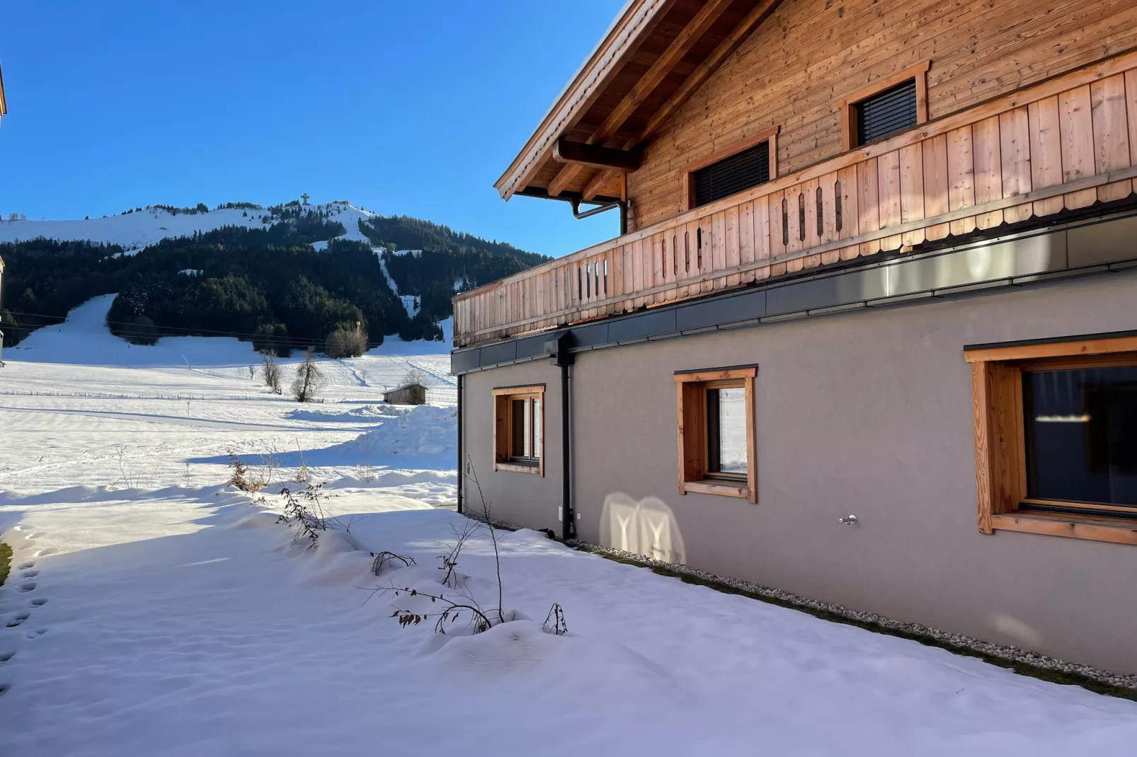 Luxusapartment mit Sauna am Berg-Tuin winter