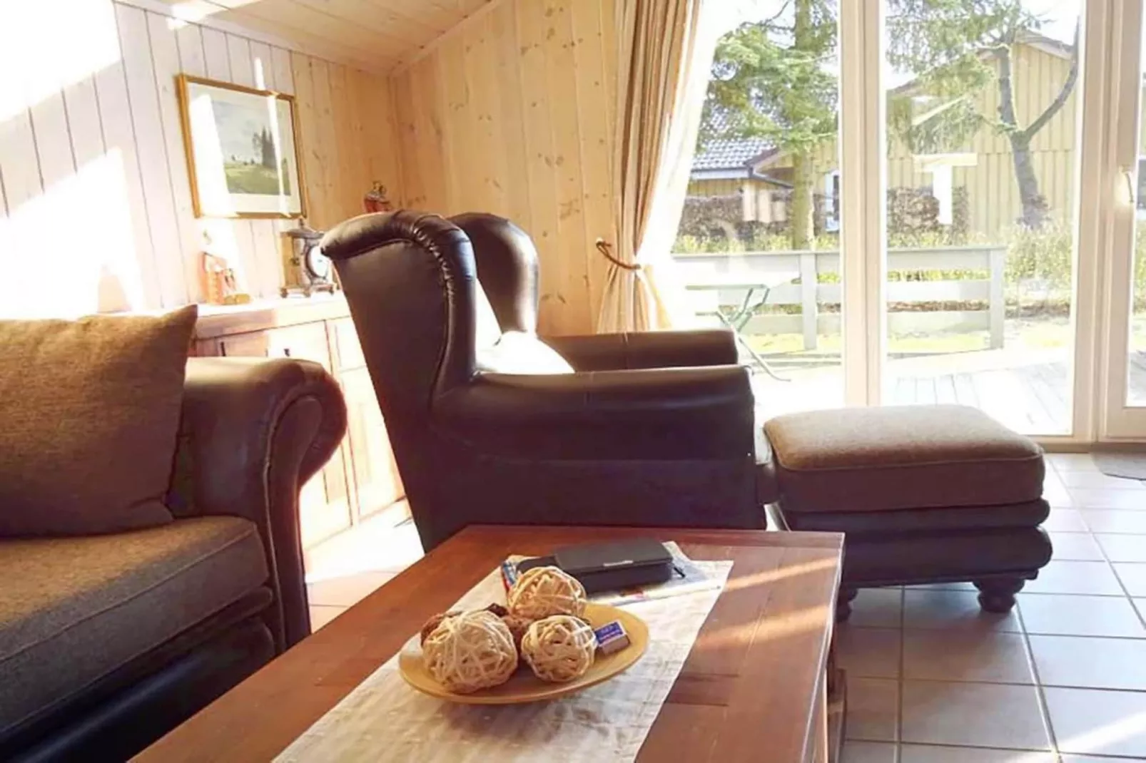 FH Wildgans Comfort mit Sauna & Kaminofen 81 qm 128-Woonkamer