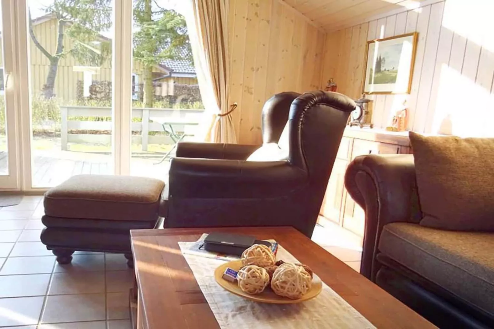 FH Wildgans Comfort mit Sauna & Kaminofen 81 qm 128-Woonkamer