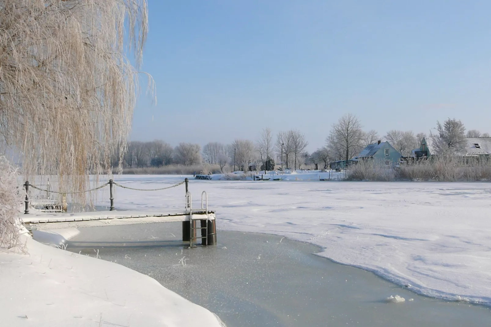 Urlaub auf der Insel Usedom-Uitzicht winter