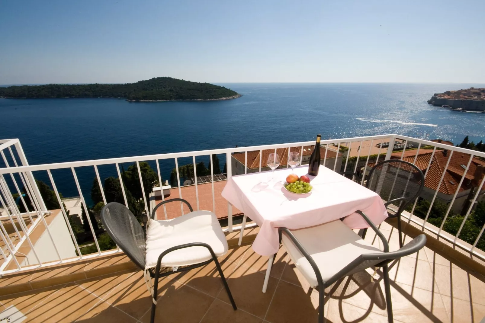 Apartments Sipa - Premium One Bedroom Apartment with Balcony and Sea View (Apartman E)-Terrasbalkon