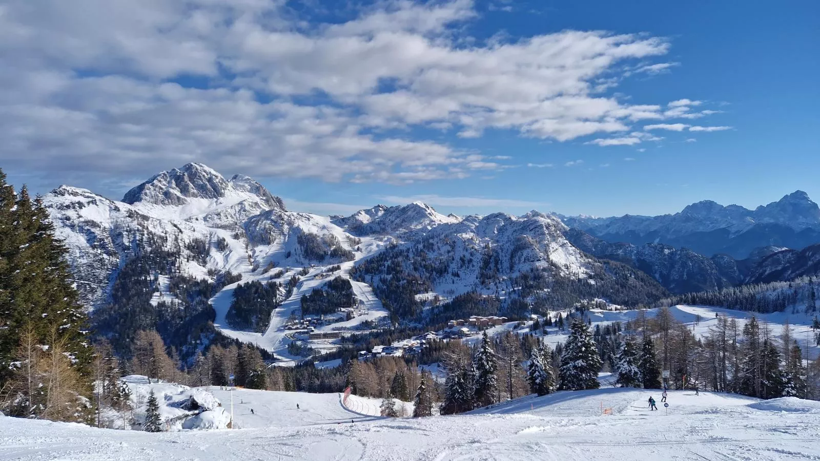 Sonnenalpe Nassfeld Bergblume-Gebied winter 1km