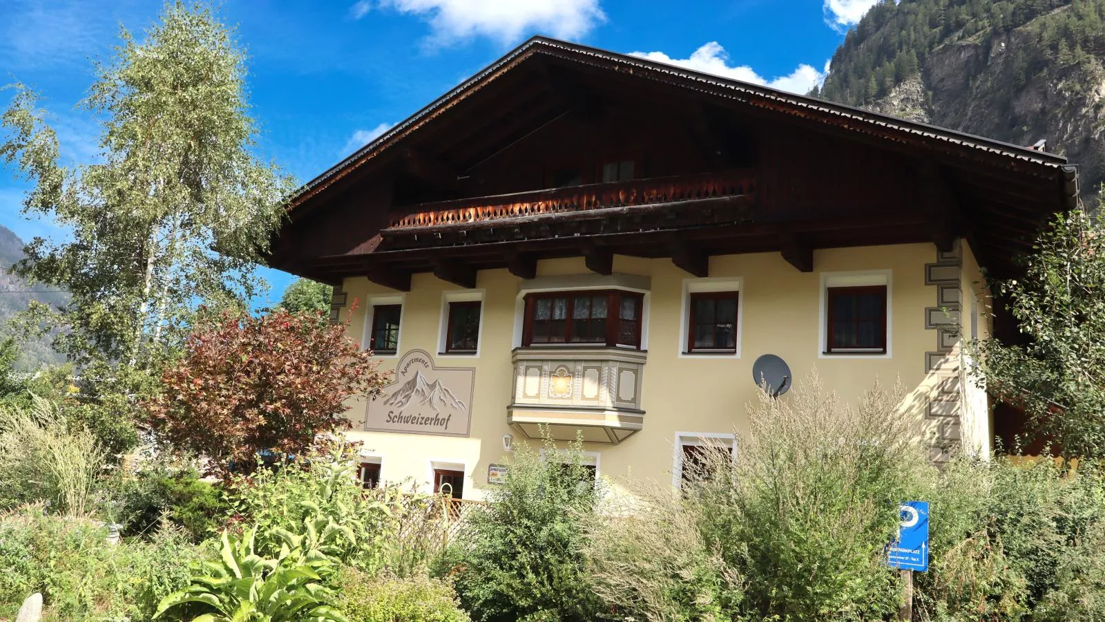 Schweizerhof Ringelblume-Gebieden zomer 20km