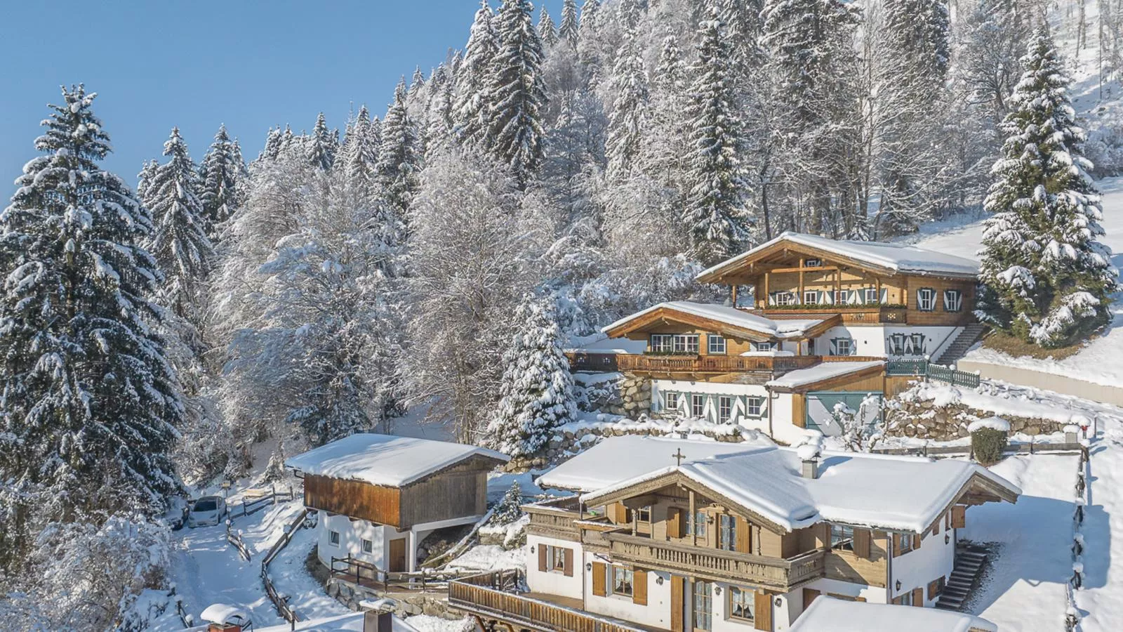 Kitz Hills Chalet Mondschein-Exterieur winter