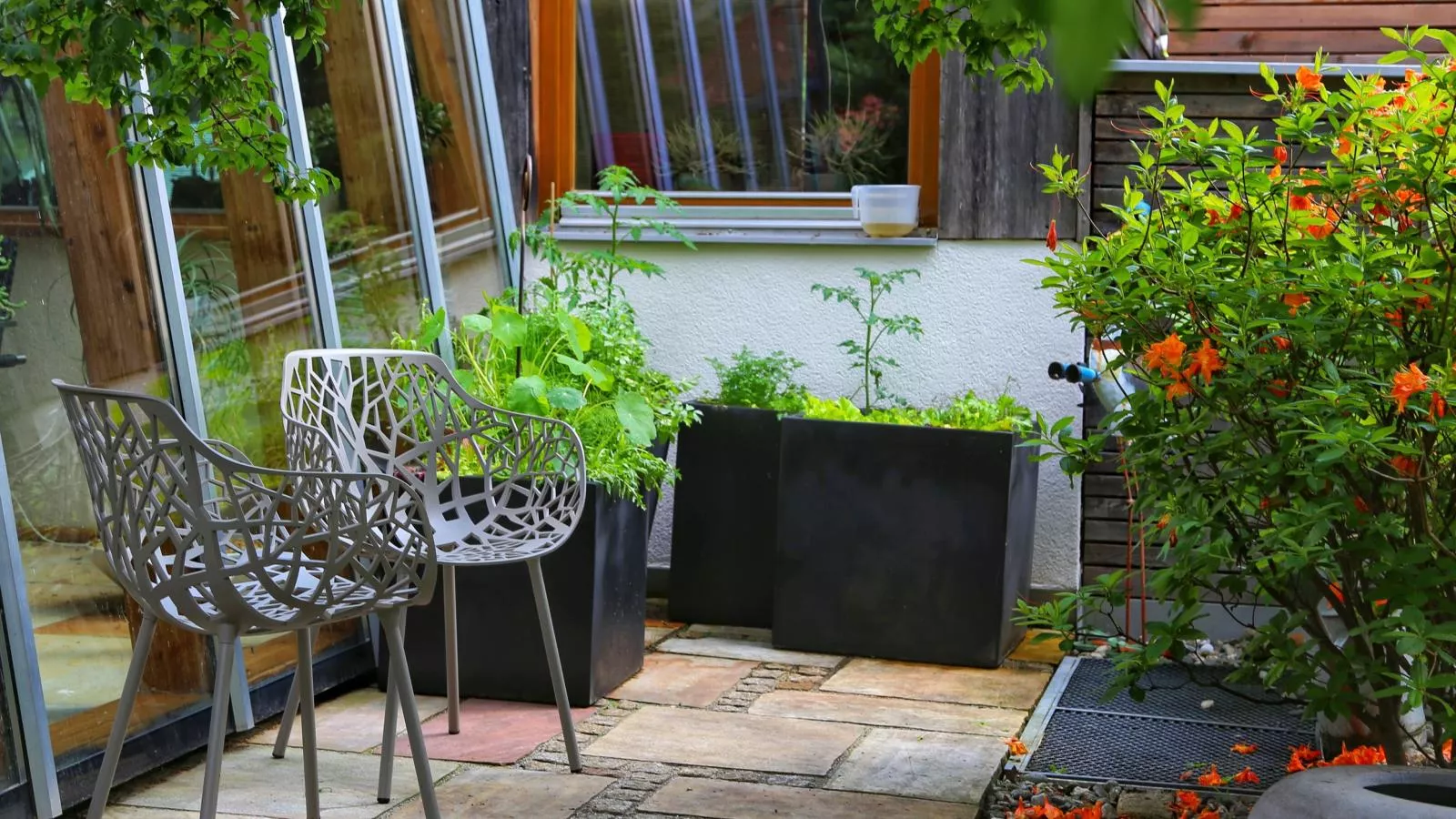 Chalet im Wald-Terrasbalkon