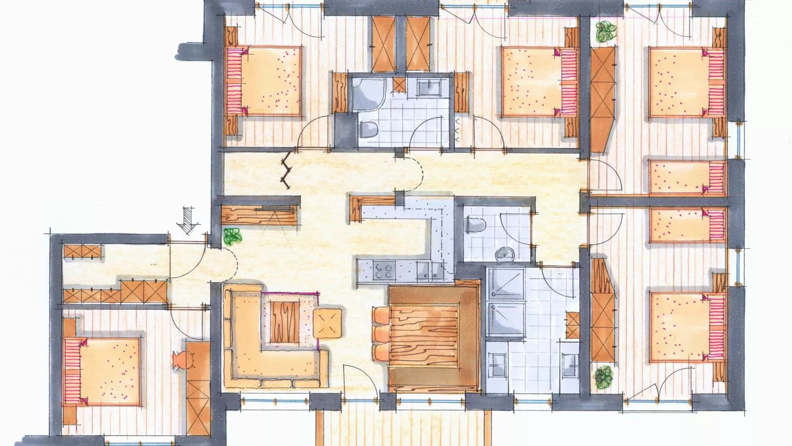 Next To The Ski Lift Top 3-Plattegrond