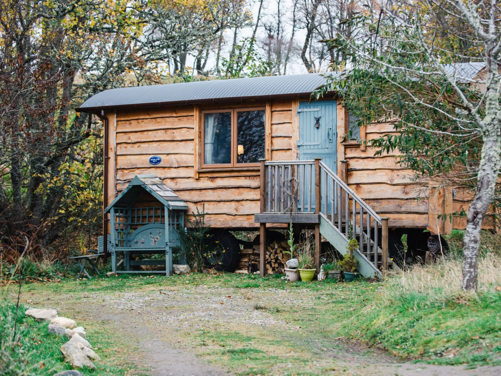 Shepherds Hut-Buiten