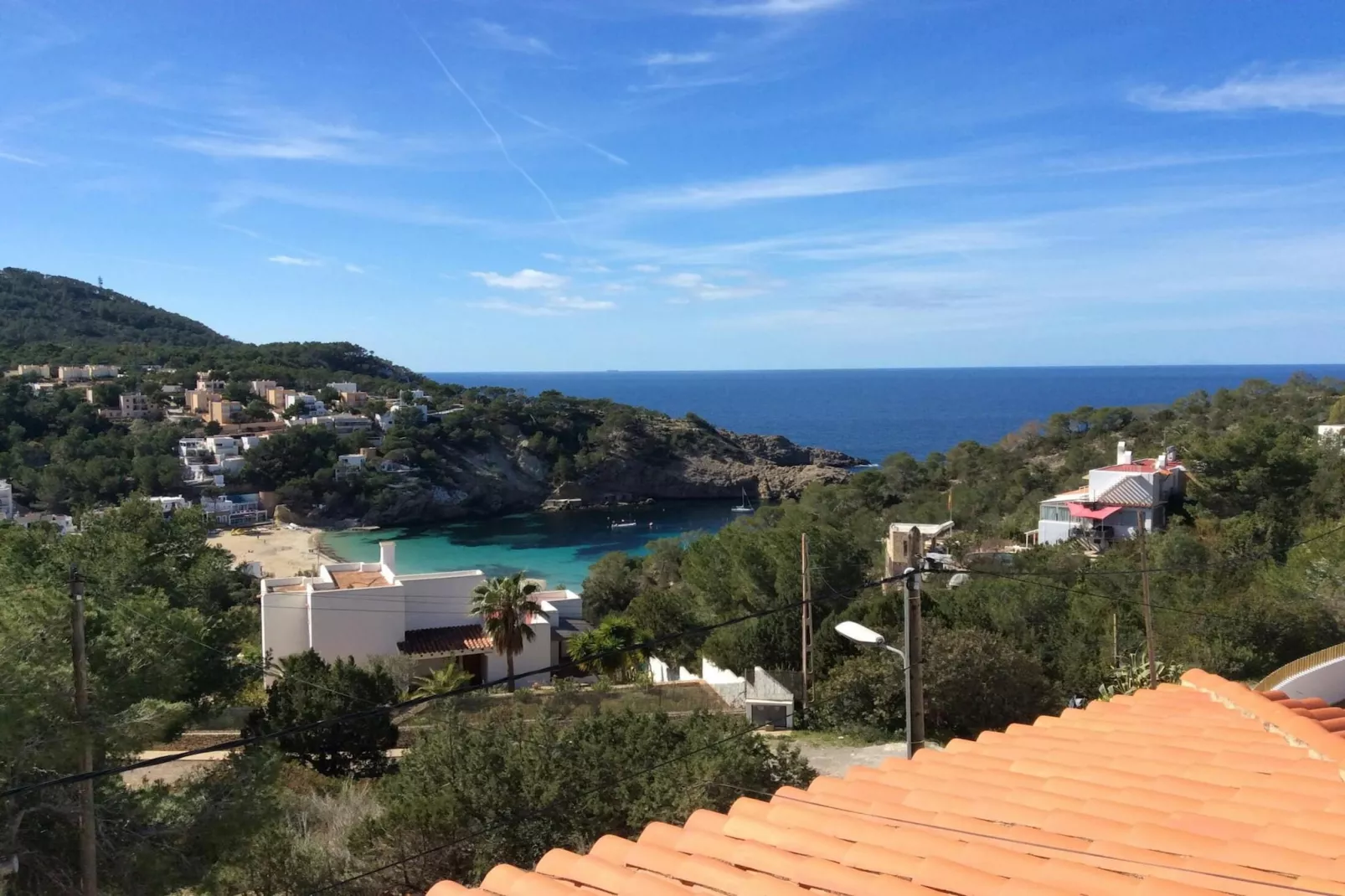 Vista Cala Vadella-Gebieden zomer 1km