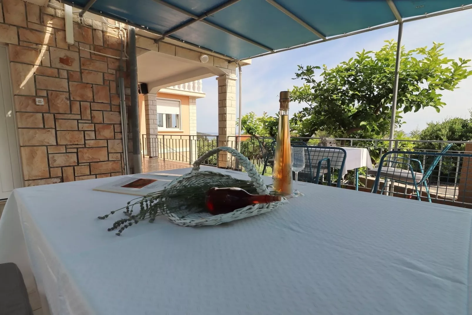 Apartments Villa Marijana - Standard One Bedroom Apartment with Terrace and Garden View (Marijana 4)-Terrasbalkon