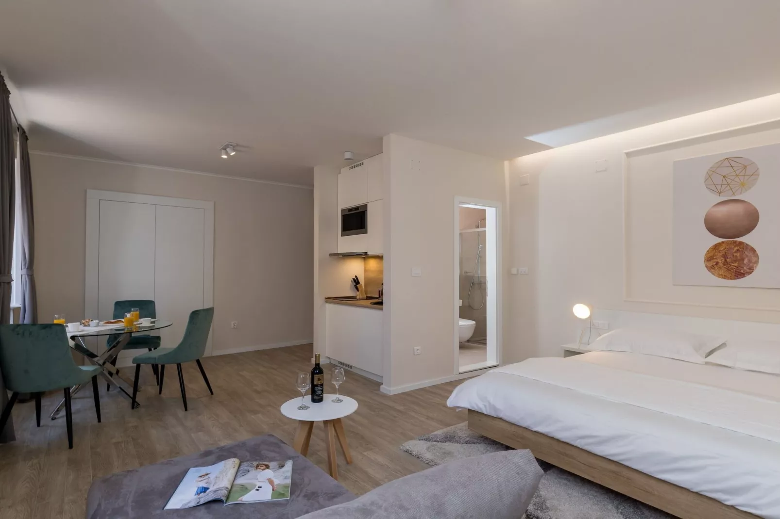 Apartments Urbis - Premium Studio Apartment with City View (Lijevi)-Slaapkamer