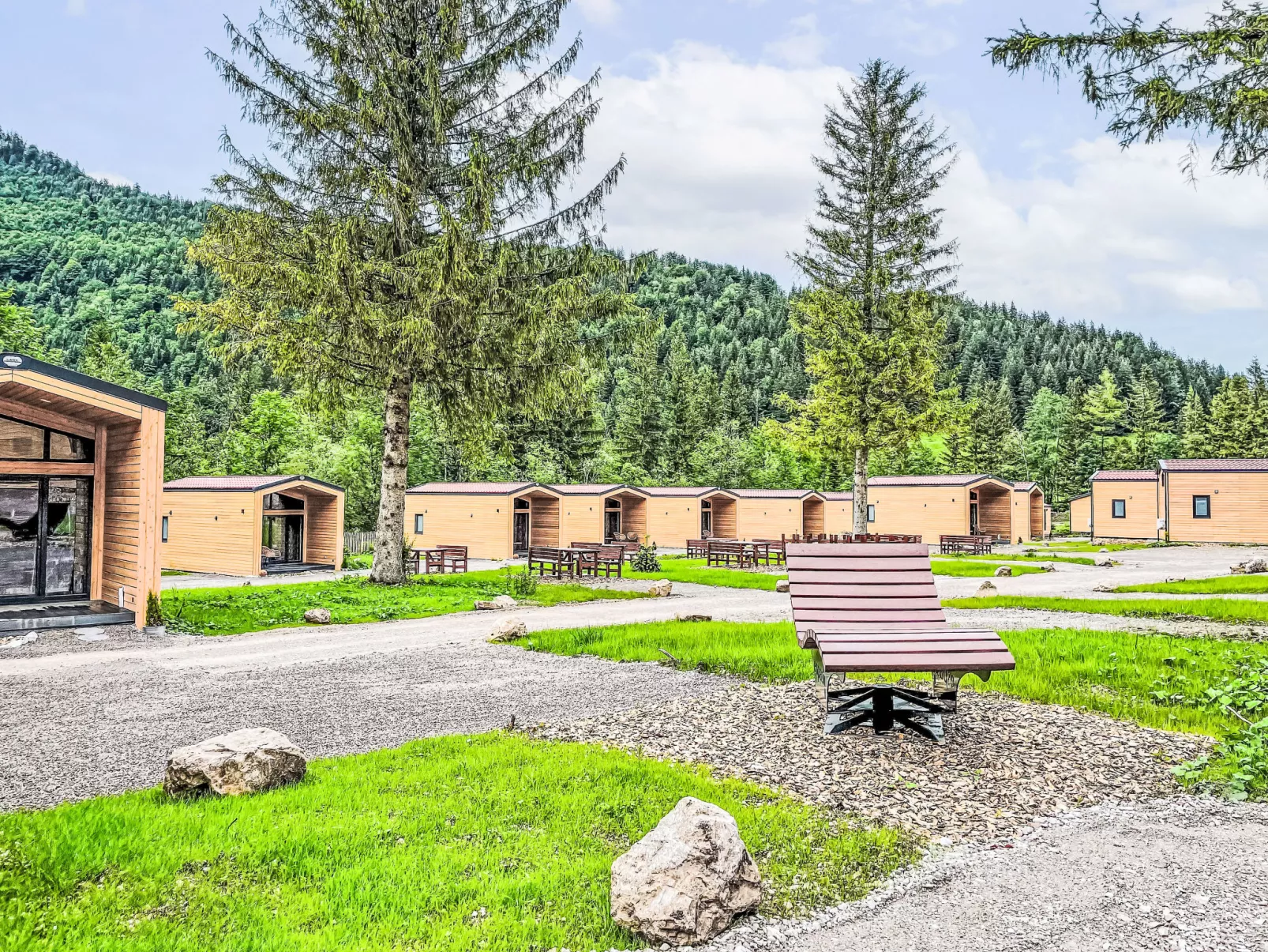 Tiny Haus Glockenalm-Haus zum Glück-Buiten