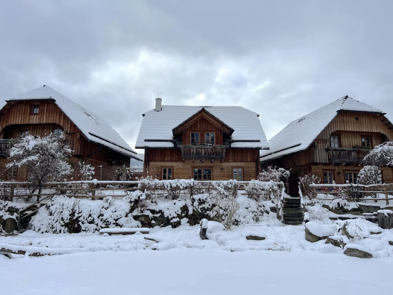 St martin chalets-Buiten