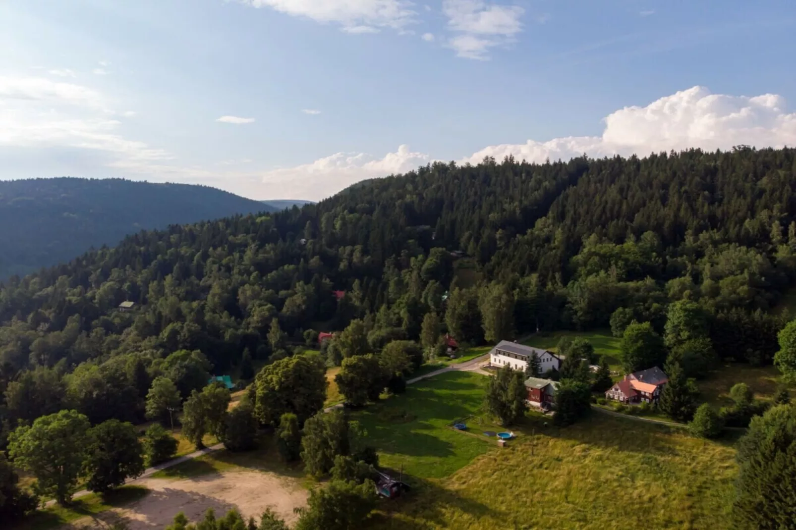 Villa-Gebieden zomer 1km