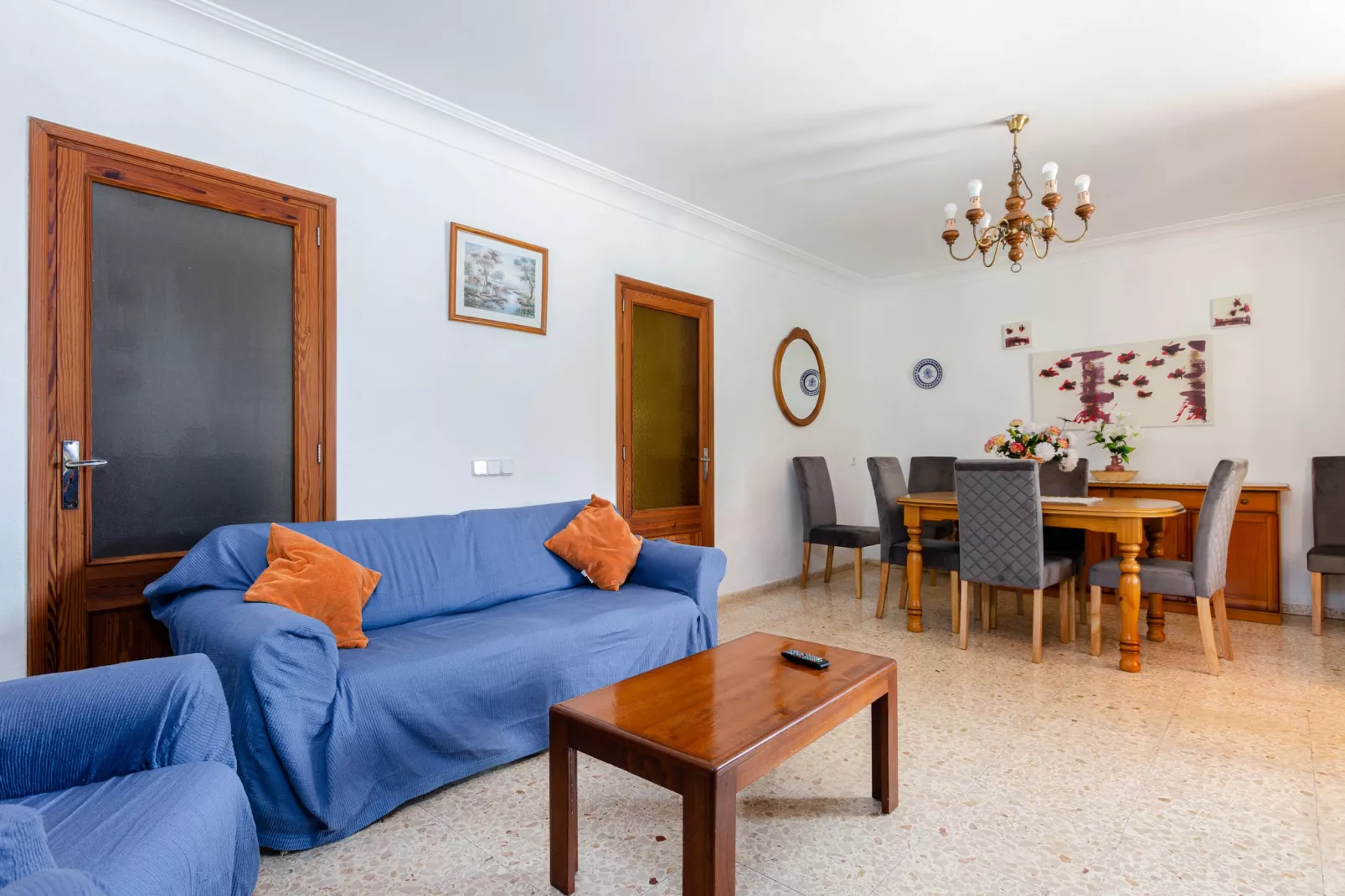 Finca en Pollença con piscina y barbacoa, Escandeu-Woonkamer