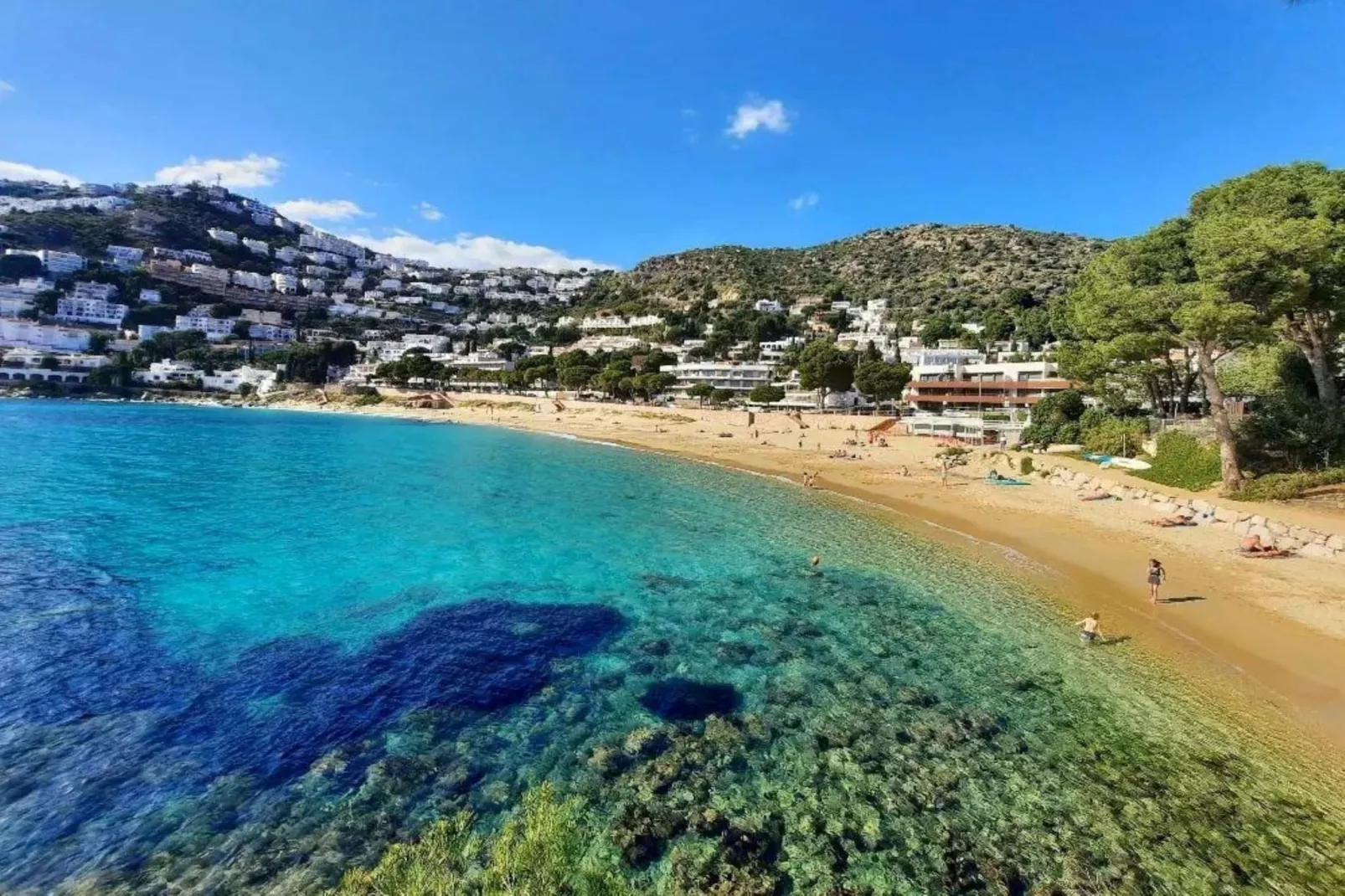 LA PLATJA  1F Roses-Gebieden zomer 1km