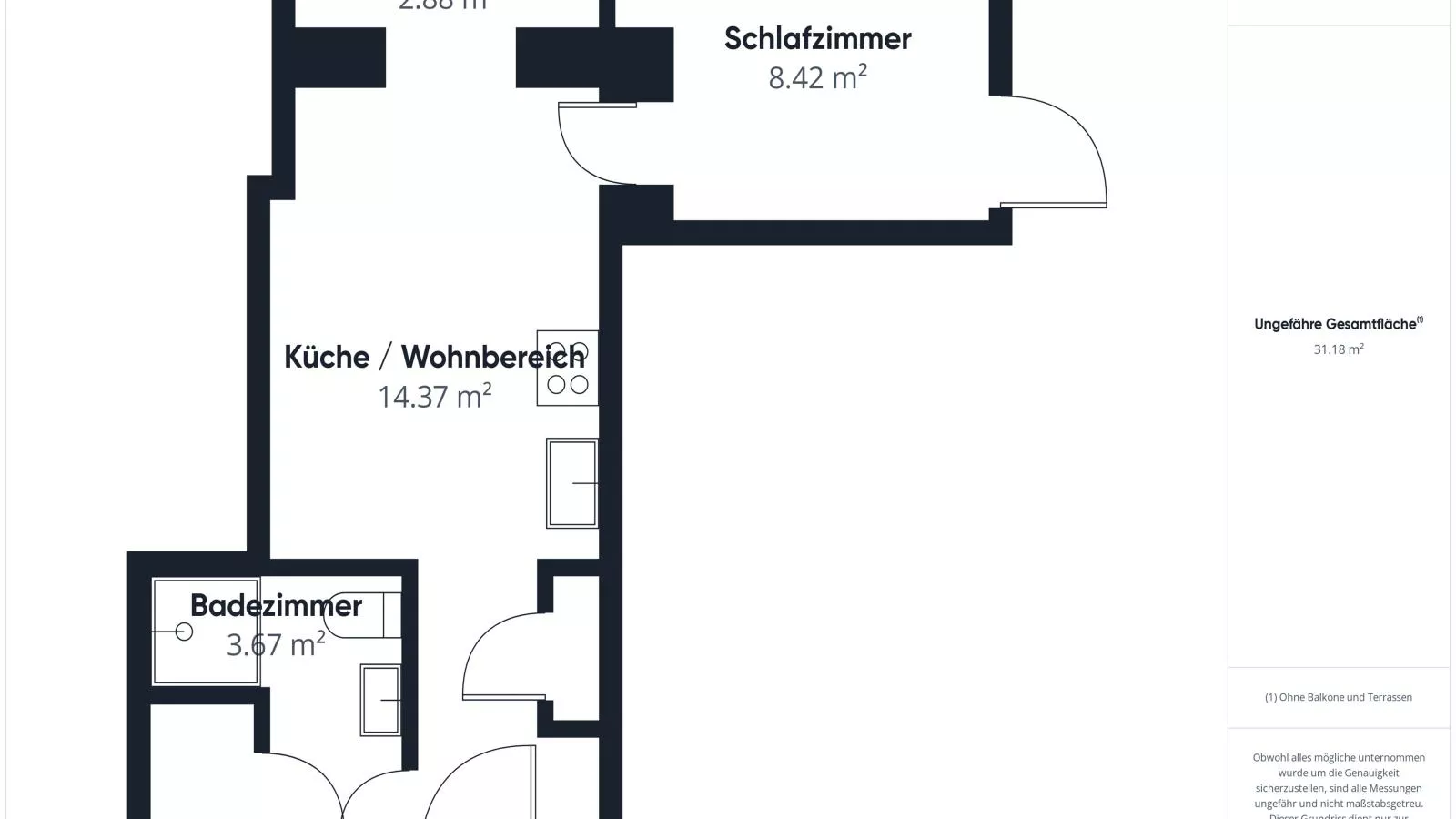 Bellavista Apartment 1-Plattegrond