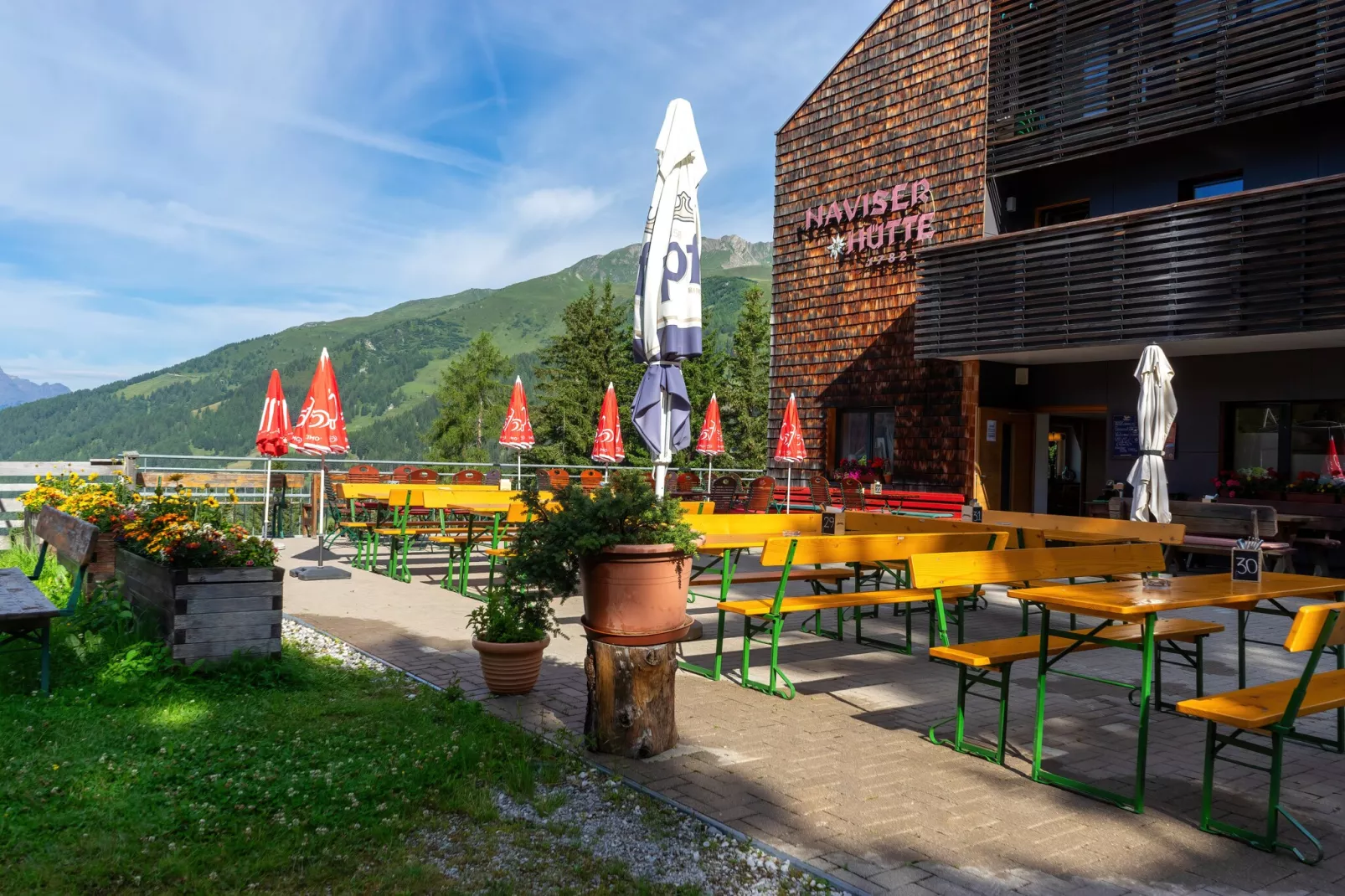 Naviser Hütte Wohnung Kirchdach 145-Terrasbalkon