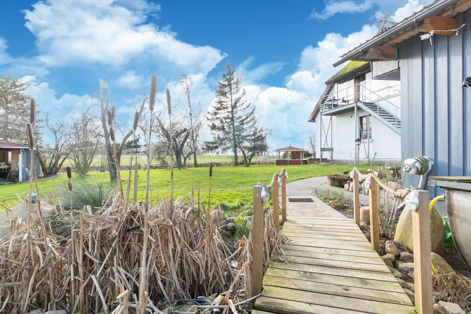 Ferienhaus am Peenebach in Klein Bünzow-Hal-ontvangst