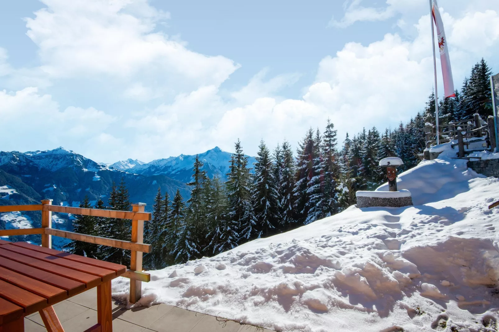 Almhütte Nase-Uitzicht winter