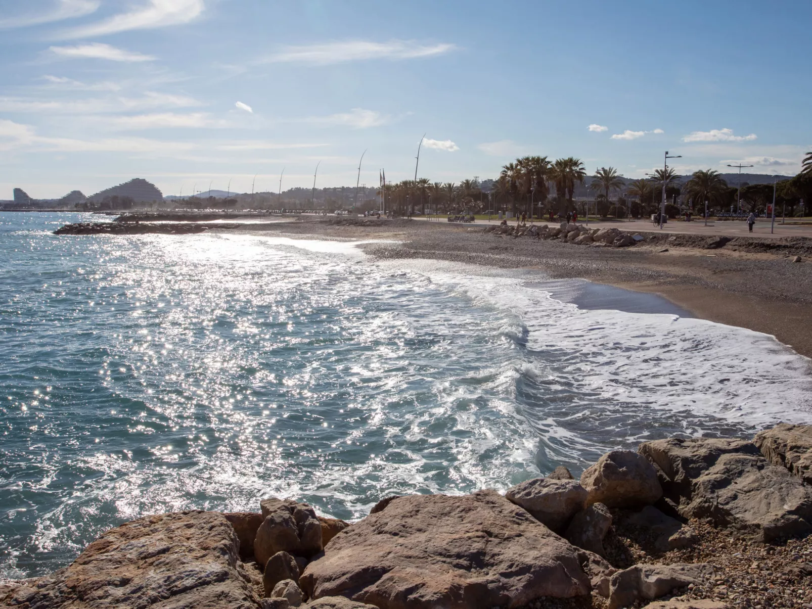 Le Cagnes Beach-Omgeving