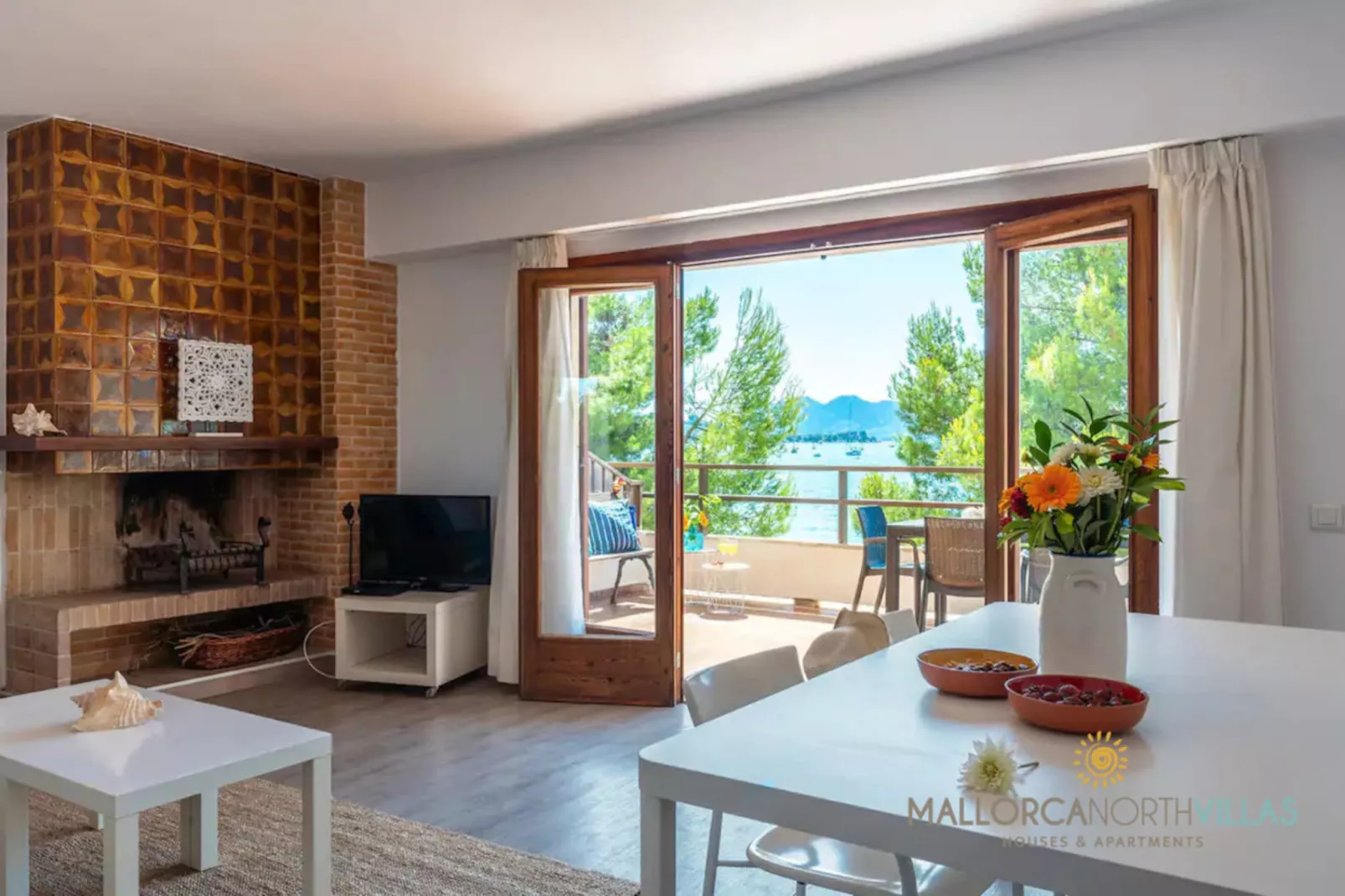 Apartamento Voramar I : Primera Línea en Pine Walk-Woonkamer