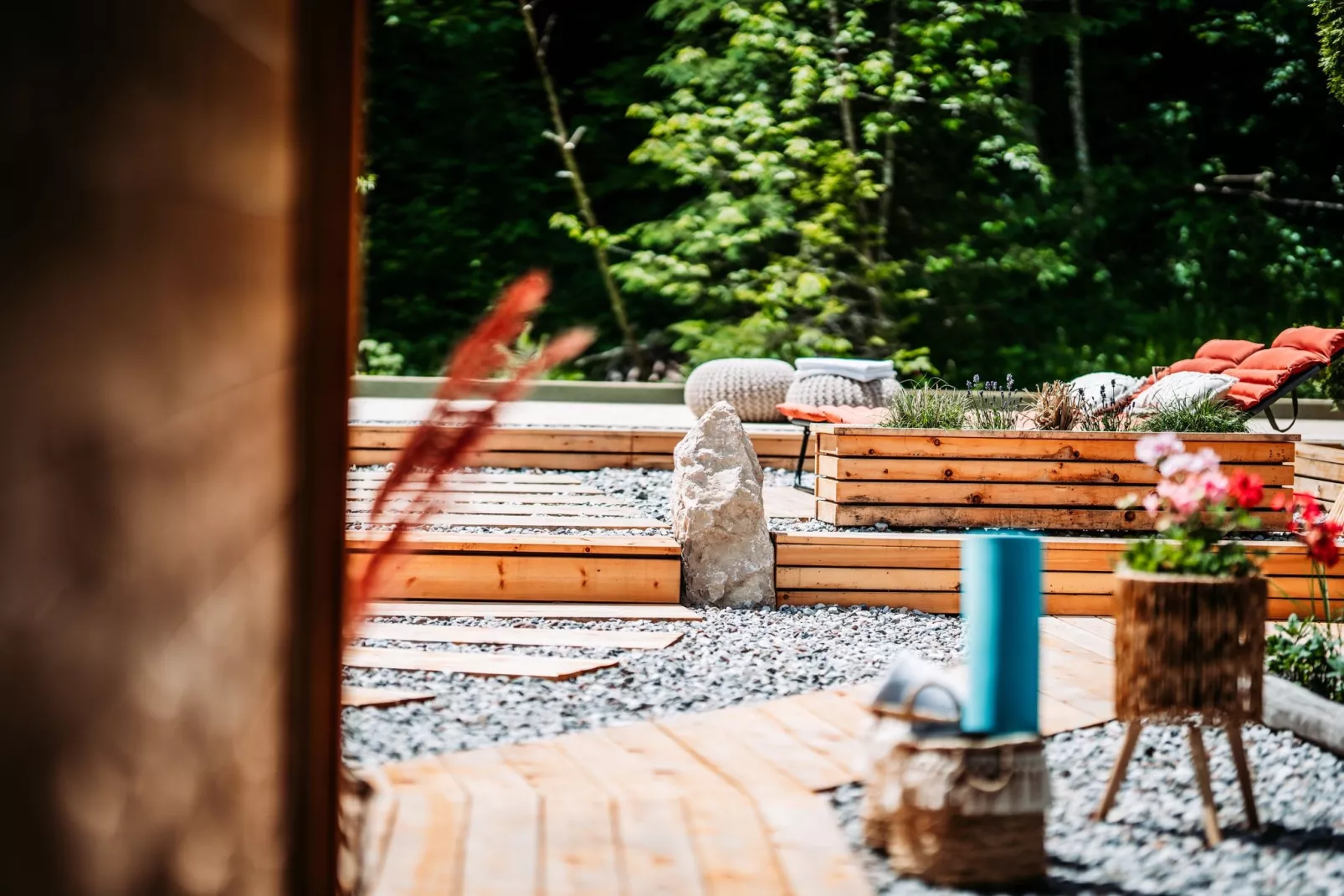 Chalet Gamsglück in Waidring-Tuinen zomer