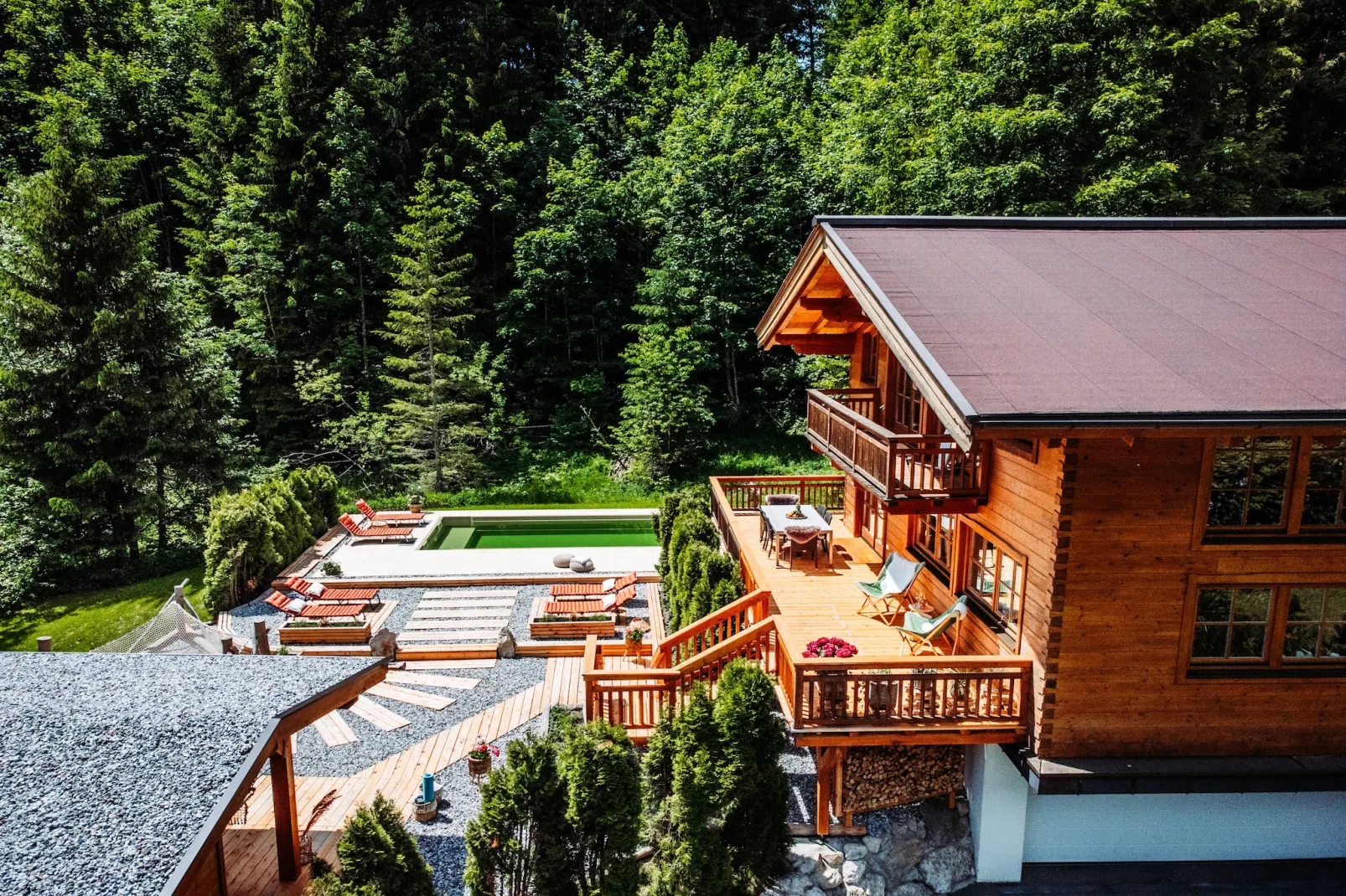 Chalet Gamsglück in Waidring-Buitenlucht