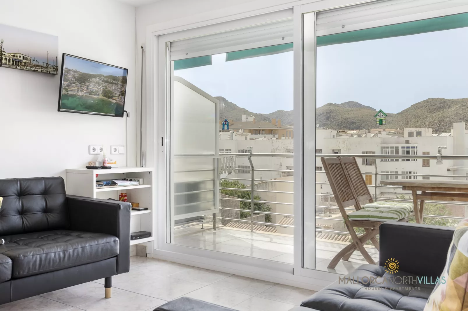 Can Watson Apartamento en Puerto de Pollensa-Woonkamer