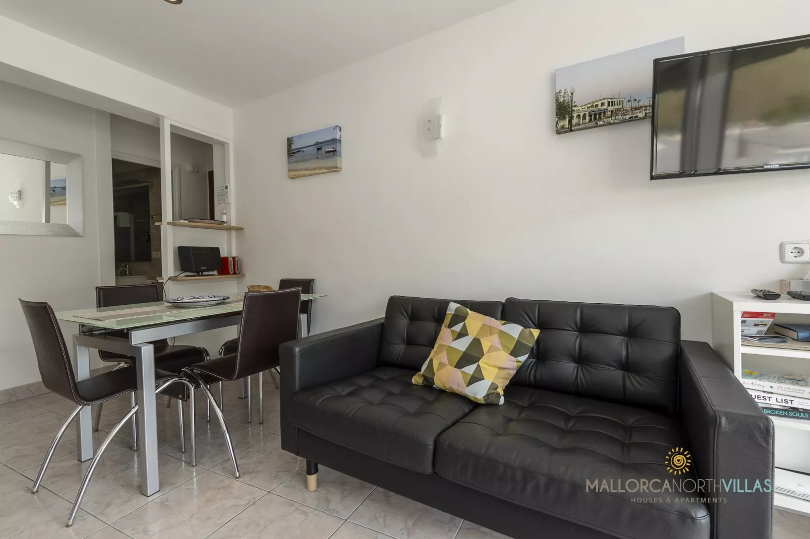 Can Watson Apartamento en Puerto de Pollensa-Woonkamer