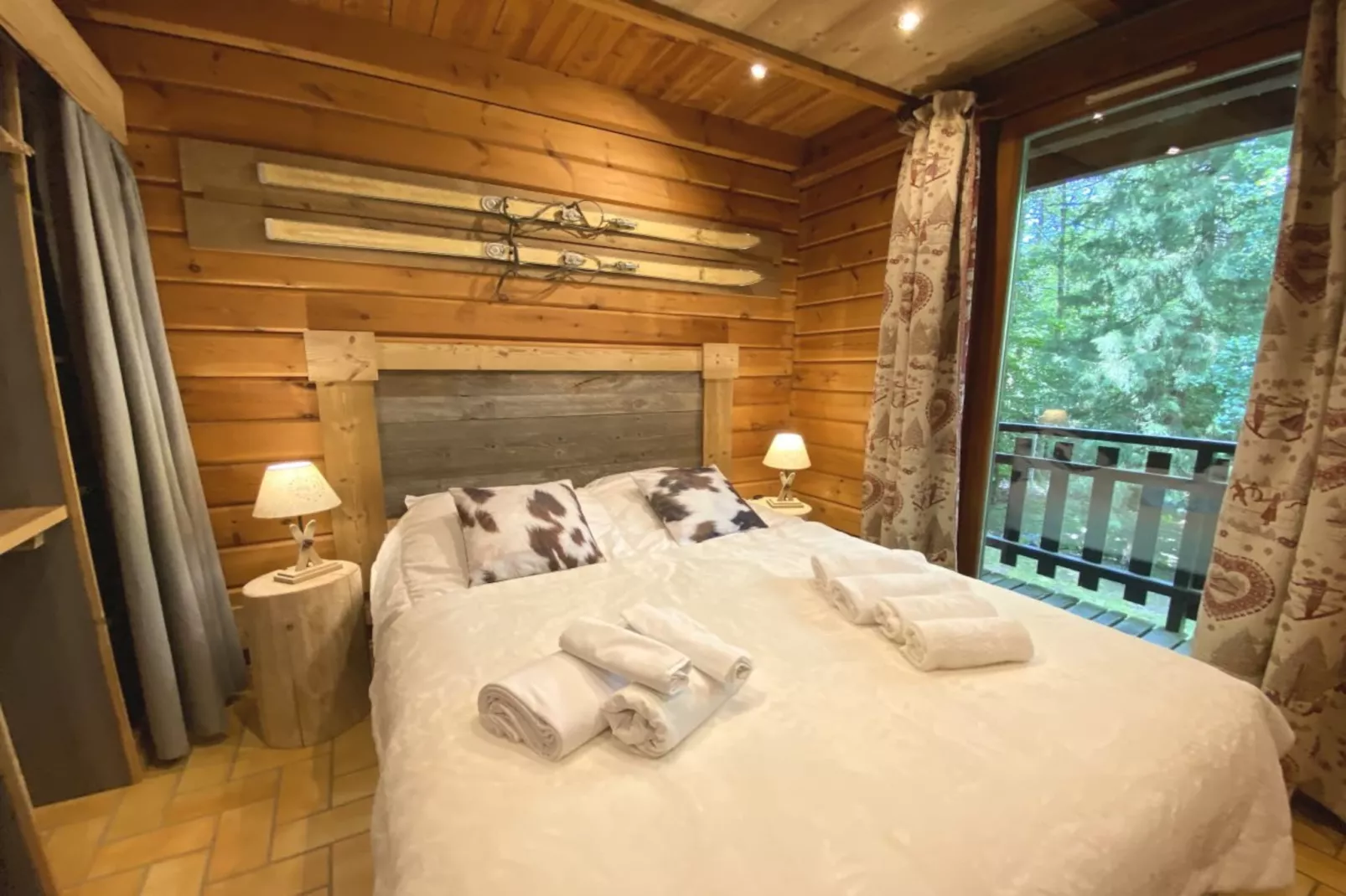 LE MONTAGNARD Chalet en bois-Slaapkamer