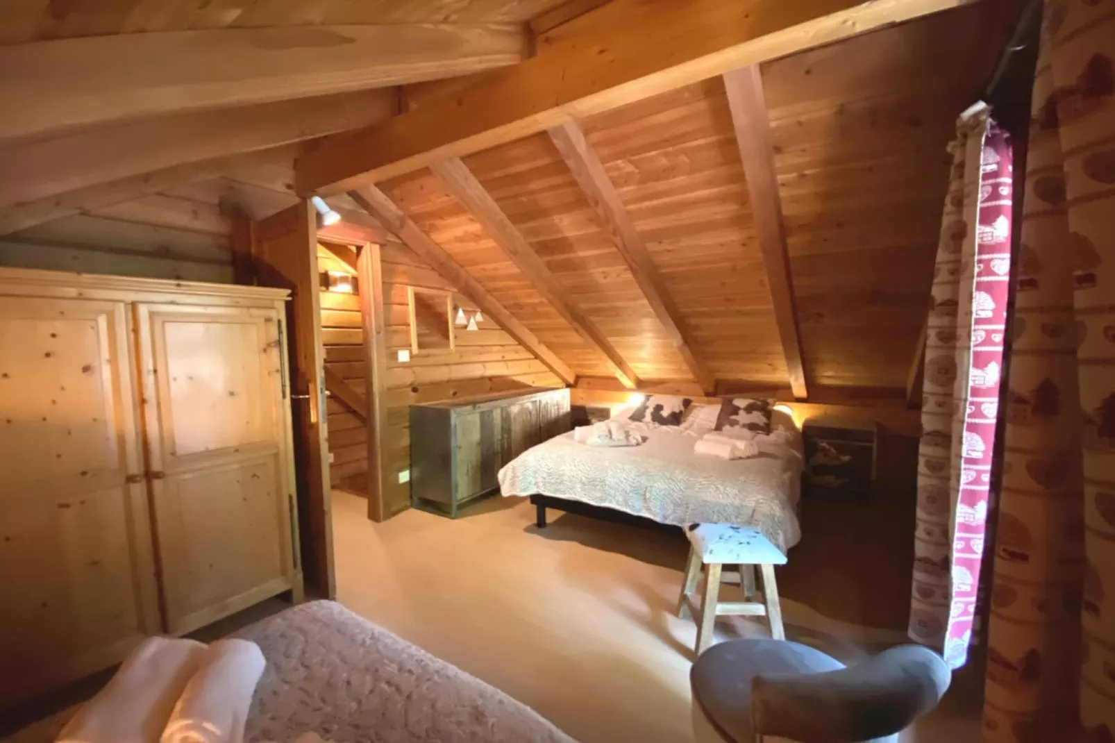 LE MONTAGNARD Chalet en bois-Slaapkamer