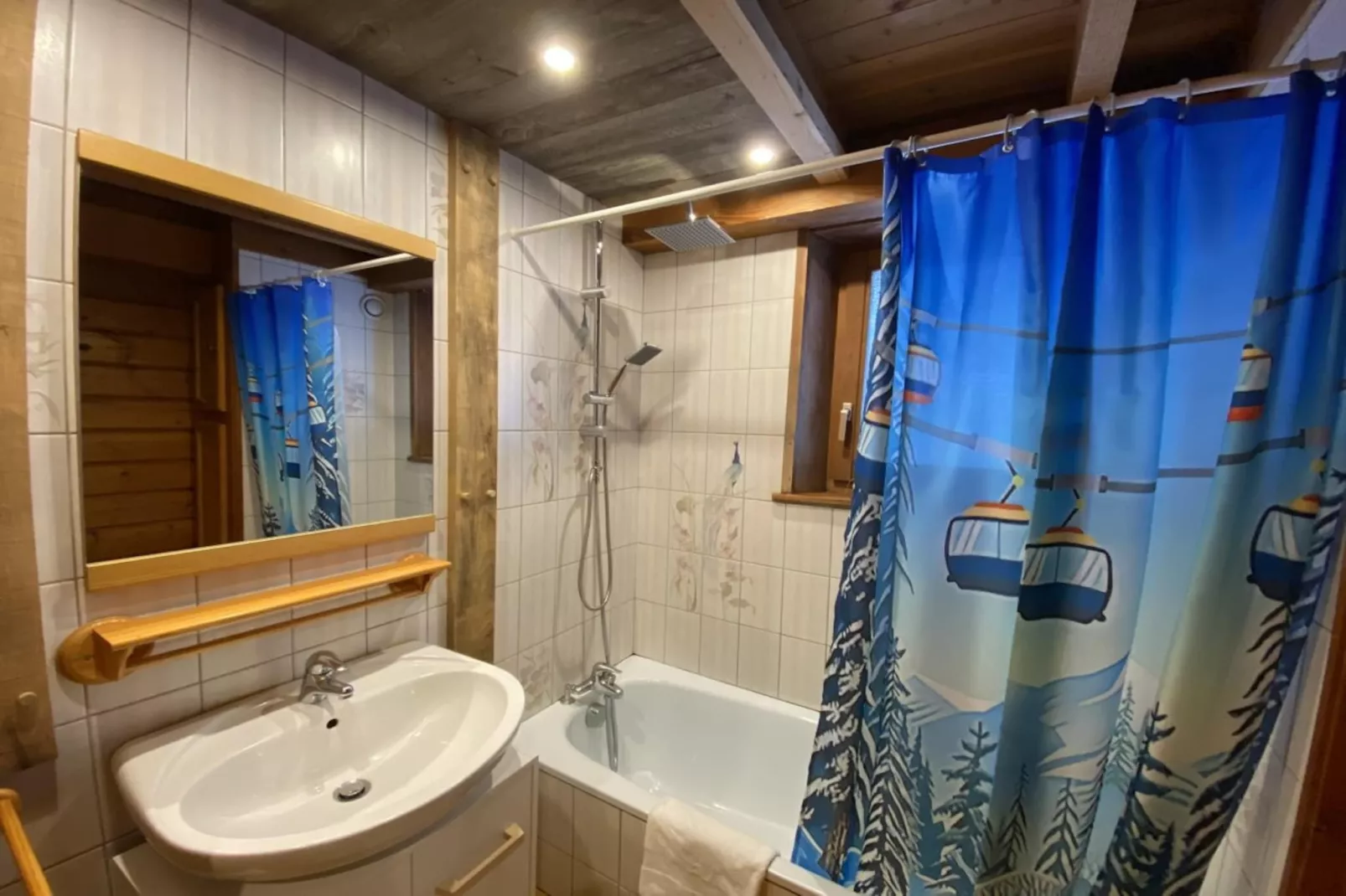 LE MONTAGNARD Chalet en bois-Badkamer