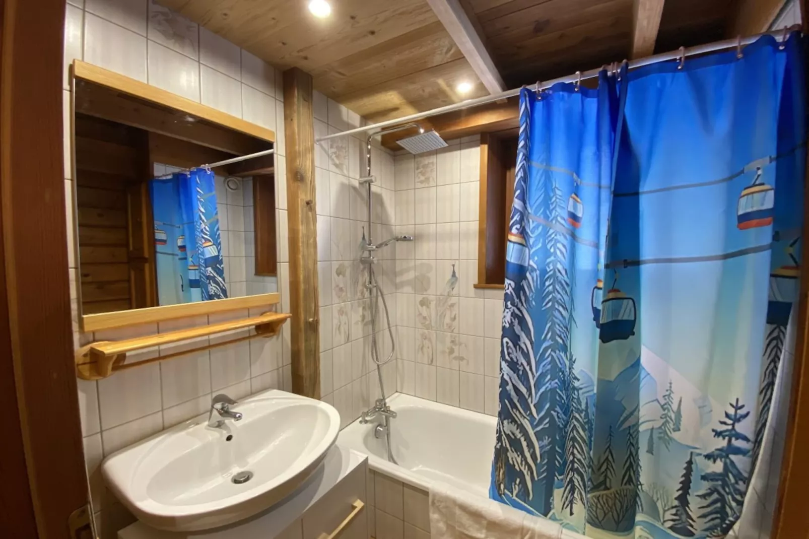 LE SKIEUR  Chalet en bois-Badkamer