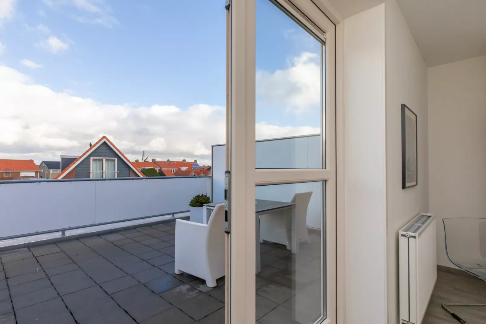 Vakantiewoning 't Zoete Licht Residenz - Willibrordusplein 28 C  Zoutelande-Terrasbalkon