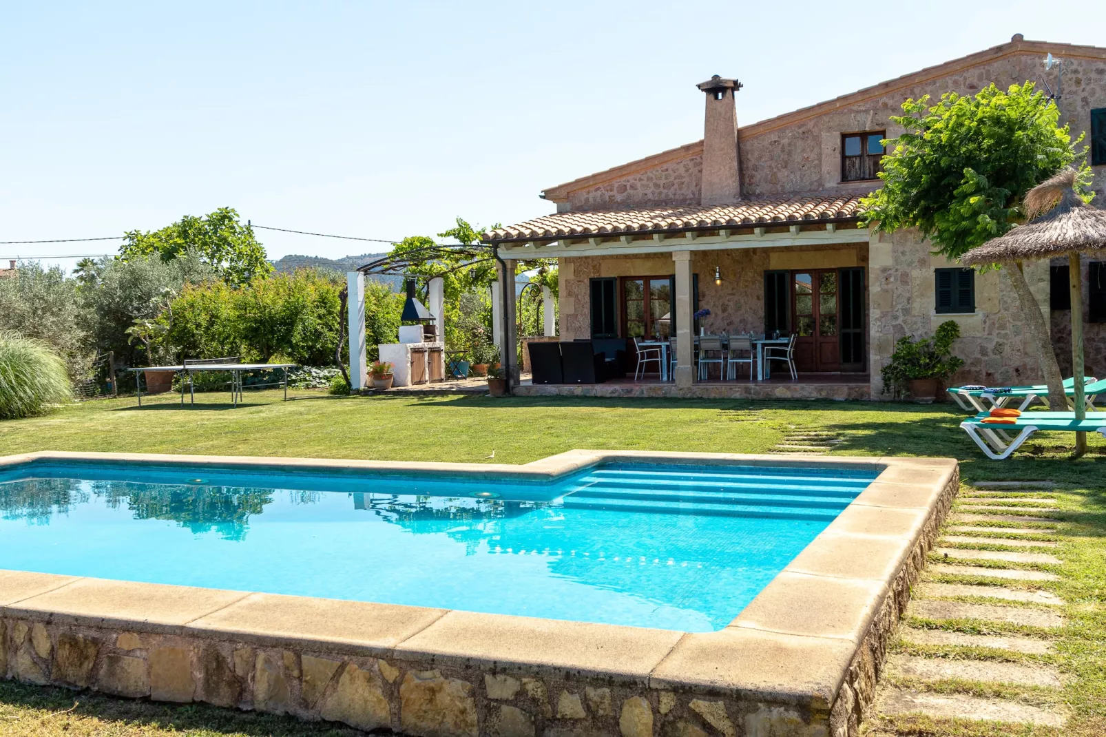 Cal Mercader Gran Villa con Piscina y Jardín-Zwembad