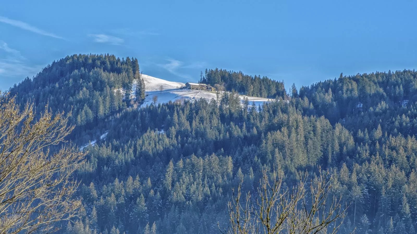 Kitz Hills Chalet Mondschein-Uitzicht winter