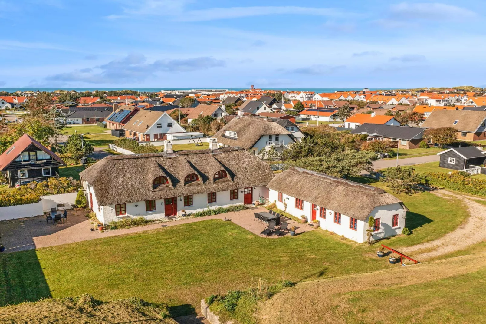 Vakantiehuis in Blokhus met zwembad-Buitenlucht