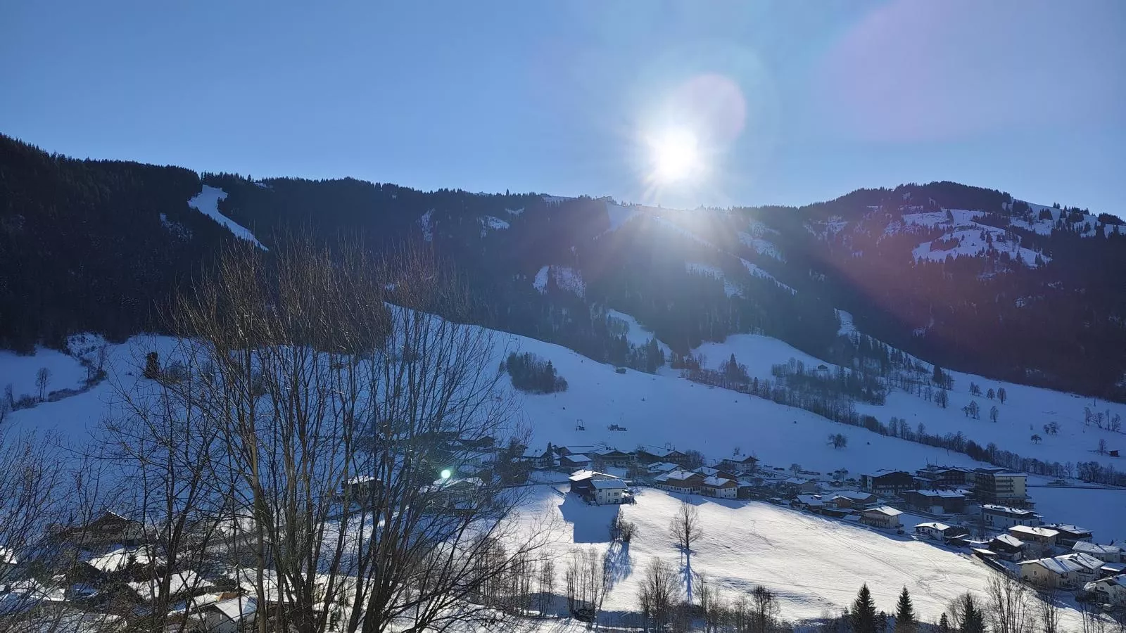 Berghof-Uitzicht winter