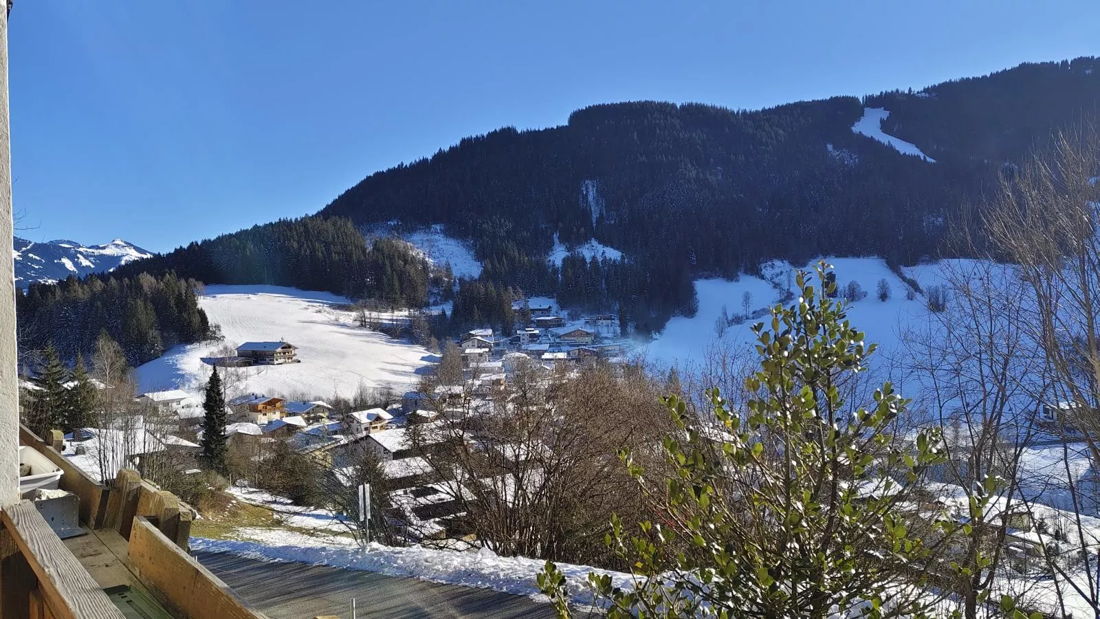 Berghof-Uitzicht winter