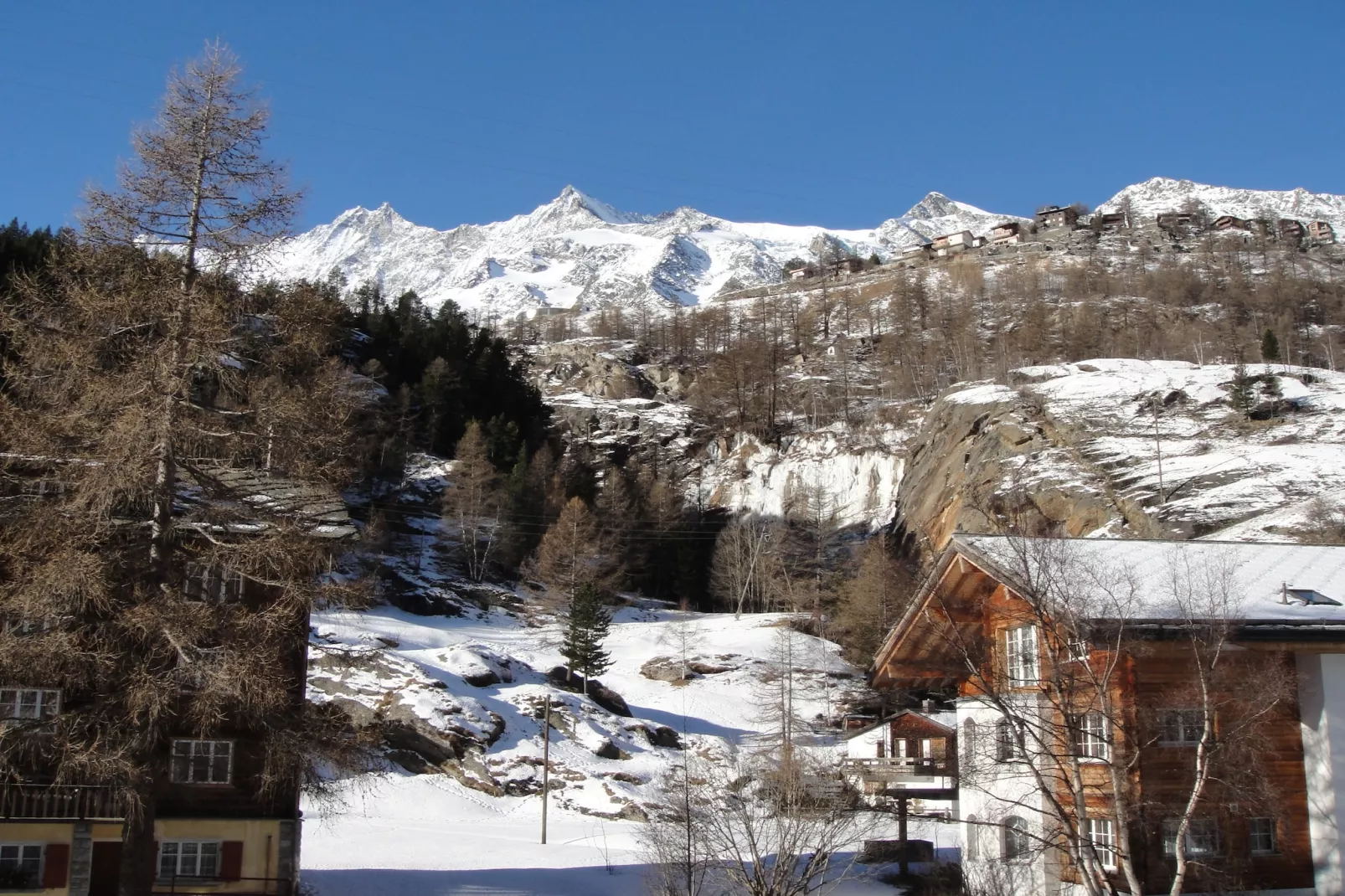 Chalet Sunstar große Wohnung-Uitzicht winter