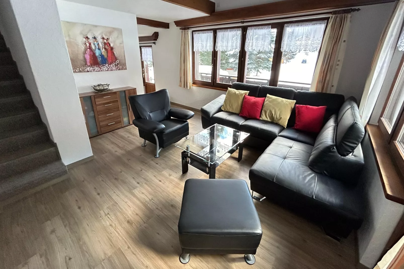 Chalet Sunstar große Wohnung-Woonkamer