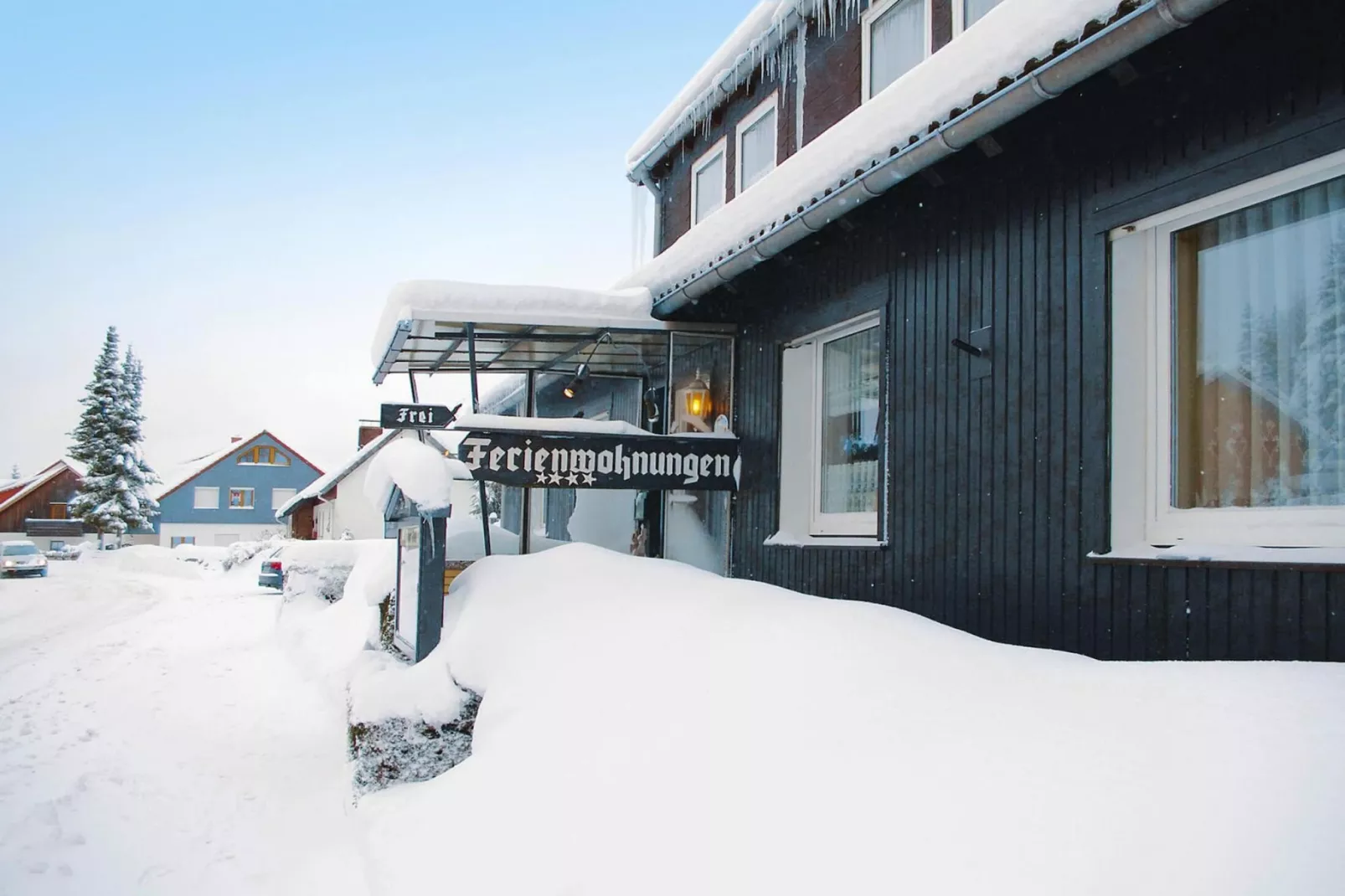 Hirschblick/Wohnung 6 2 Pers-Exterieur winter