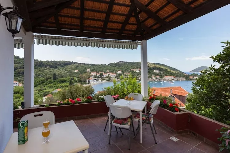 Apartments Miskovic - One Bedroom Apartment with Balcony and Sea view (Middle)