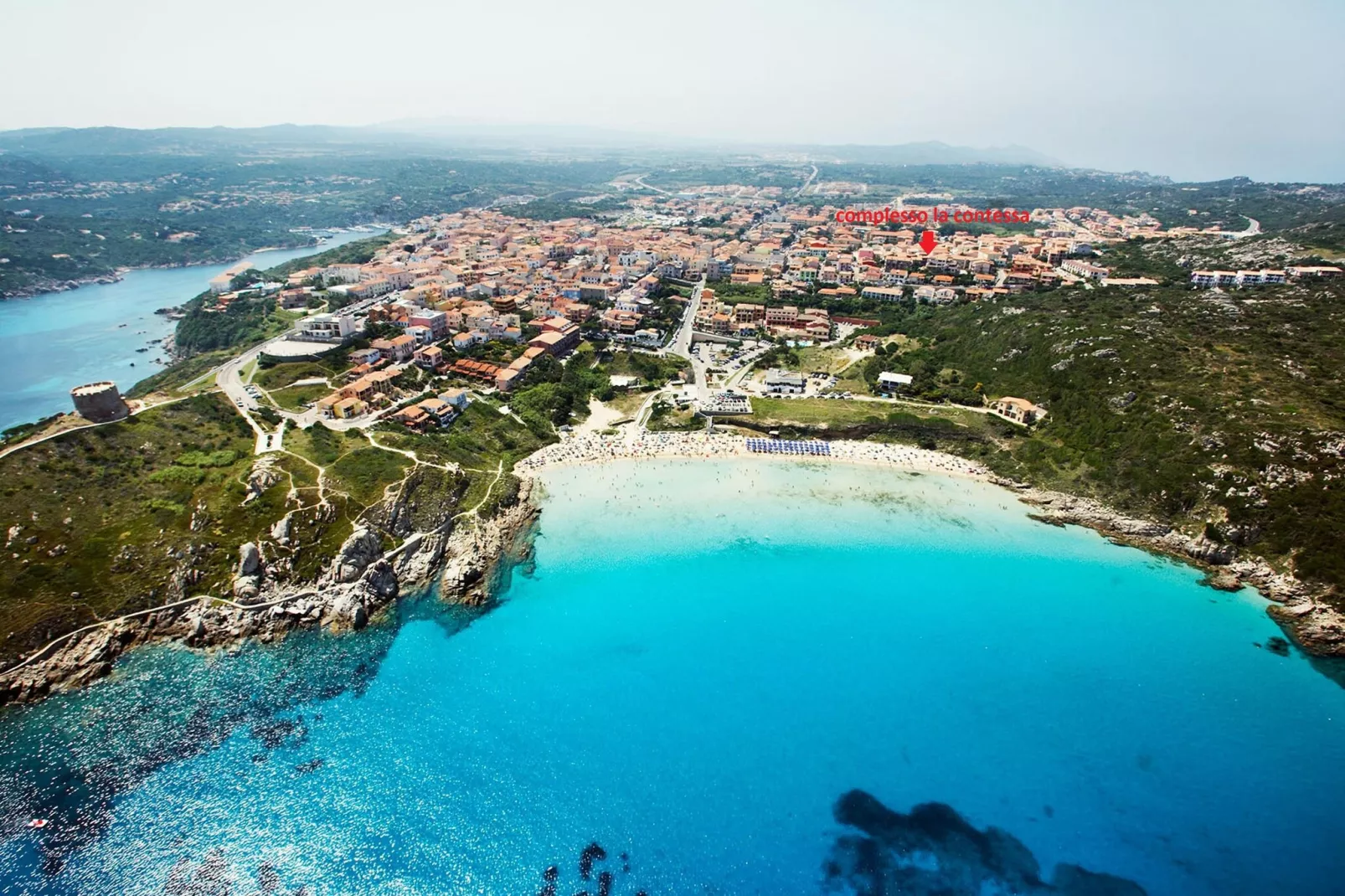 S Teresa di Gallura Quattro-Gebieden zomer 1km