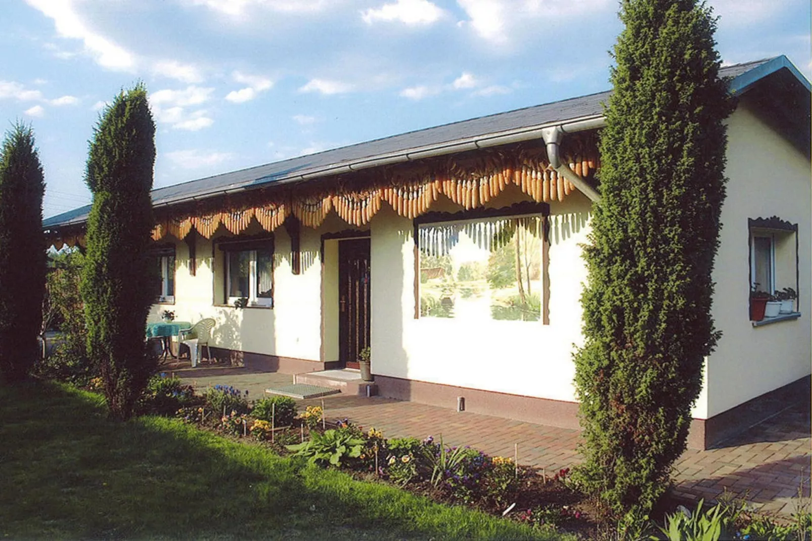 Reihenbungalow an einem Spreearm-Terrasbalkon