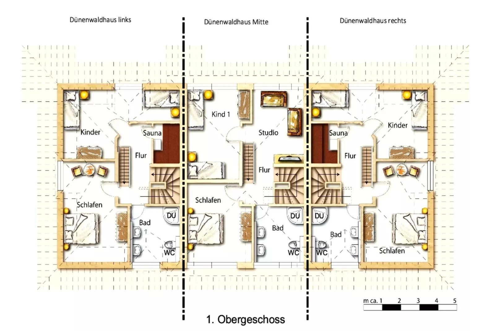 Dünenwaldhaus Mitte-Sfeer