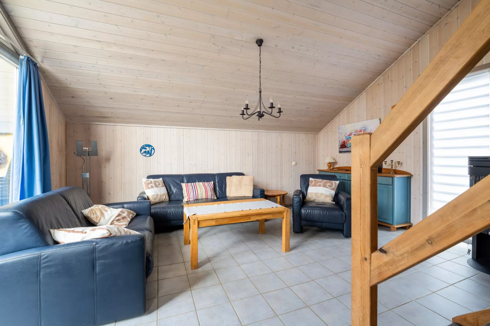 FH Wildgans Comfort mit Sauna & Kaminofen 81 qm 74-Woonkamer